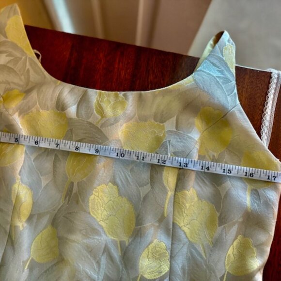 KAREN LAWRENCE WOMEN'S 2PC JACKET DRESS SZ10 YELLOW-METALLIC-US, IMPORTED FABRIC - Picture 14 of 15